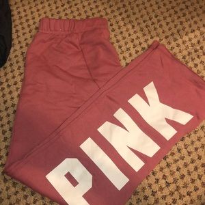 Pink boyfriend sweats size xs worn once